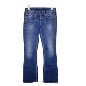 Silver Jeans Aiko Bootcut Mid Rise Medium Wash Denim Jeans Women’s Size 26 Y2K